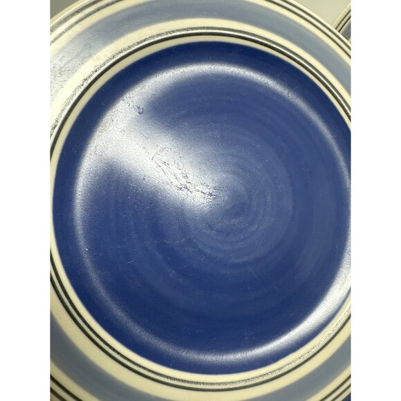 Pfaltzgraff Rio Blue Swirl Salad Plates Set Of 4 - 8.5" Ceramic Dinnerware - Picture 5 of 5